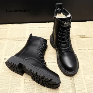 Andrea | Black Leather Boots