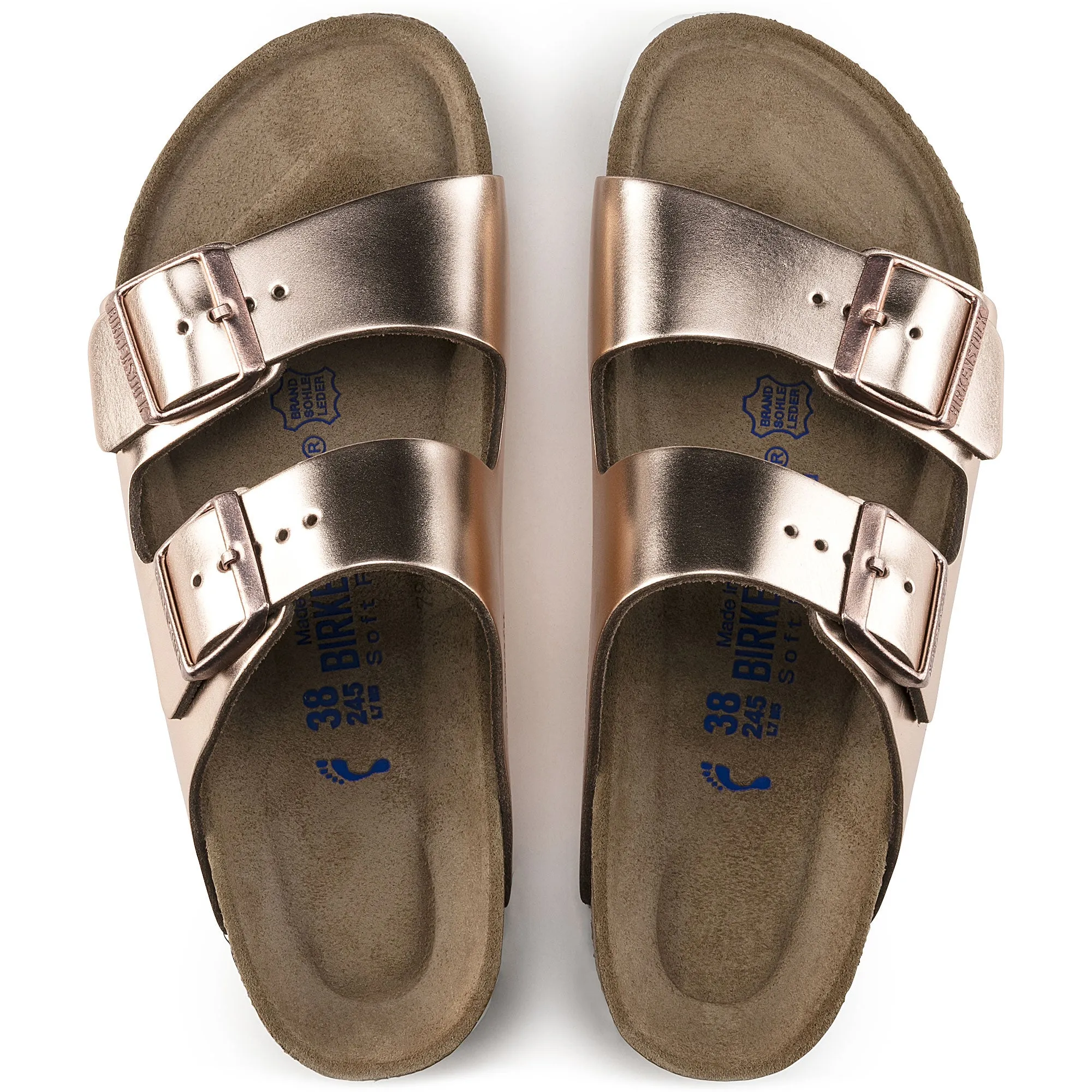 Arizona Soft Footbed Sandal Narrow (Metallic Copper)