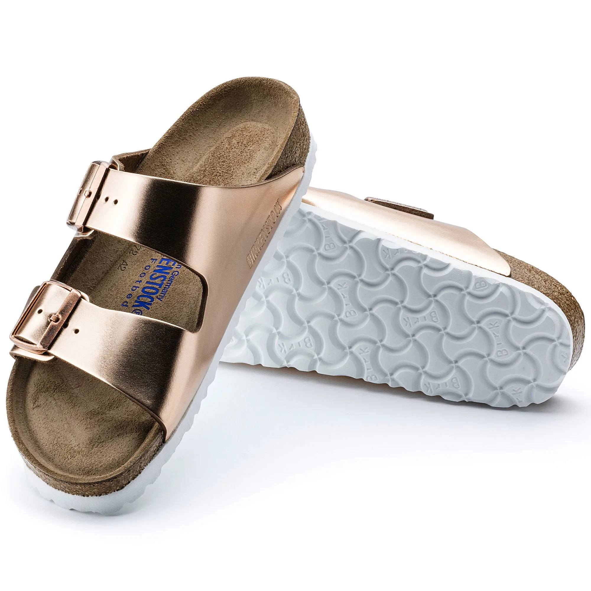 Arizona Soft Footbed Sandal Narrow (Metallic Copper)