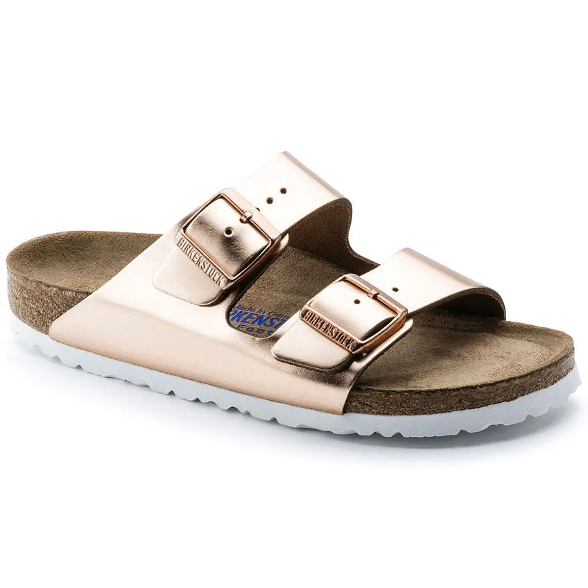 Arizona Soft Footbed Sandal Narrow (Metallic Copper)