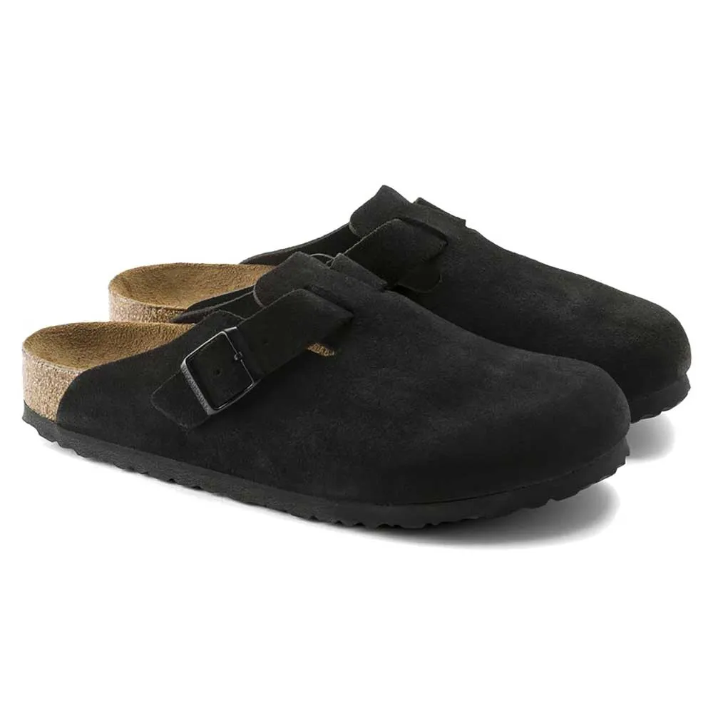 Boston Soft Footbed Suede - Black - Regular/Wide
