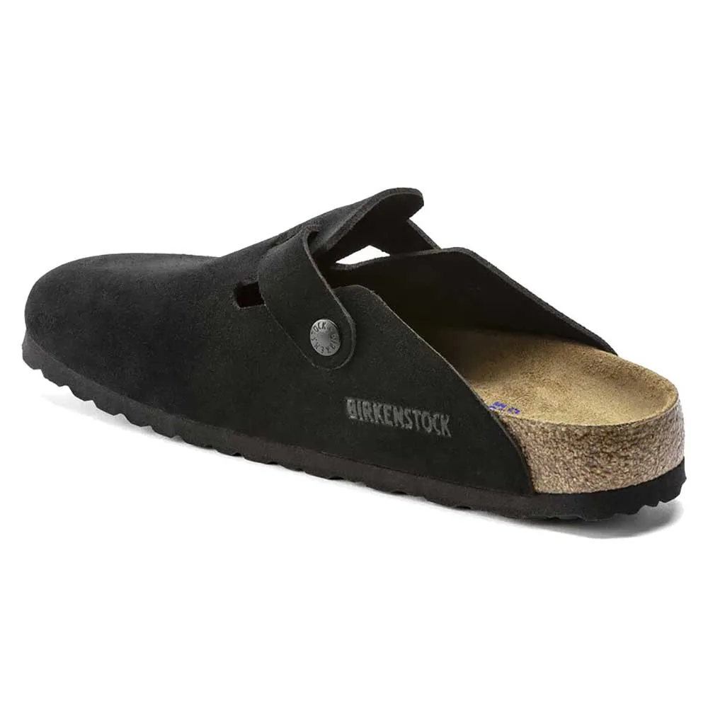 Boston Soft Footbed Suede - Black - Regular/Wide