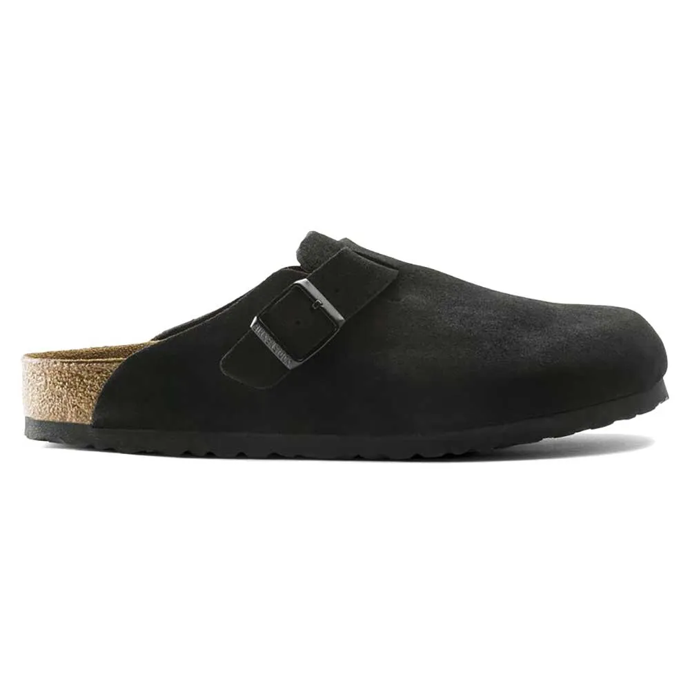 Boston Soft Footbed Suede - Black - Regular/Wide