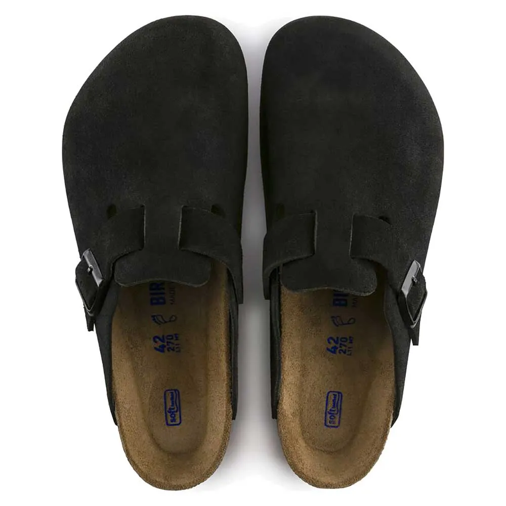 Boston Soft Footbed Suede - Black - Regular/Wide