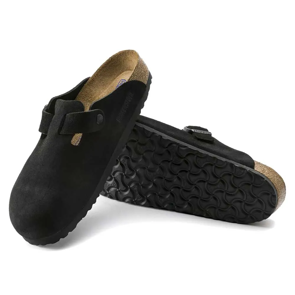 Boston Soft Footbed Suede - Black - Regular/Wide