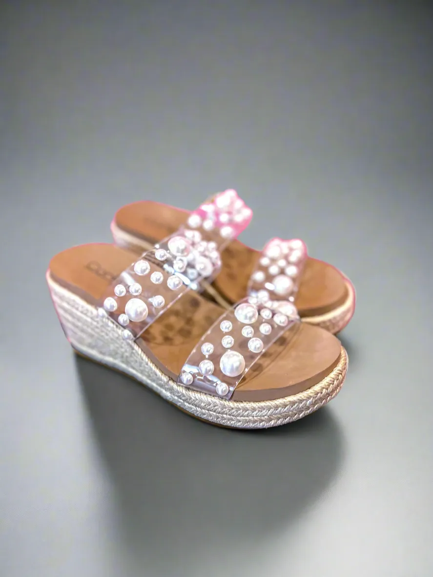 Corkys-Shes Here Pearl Wedge