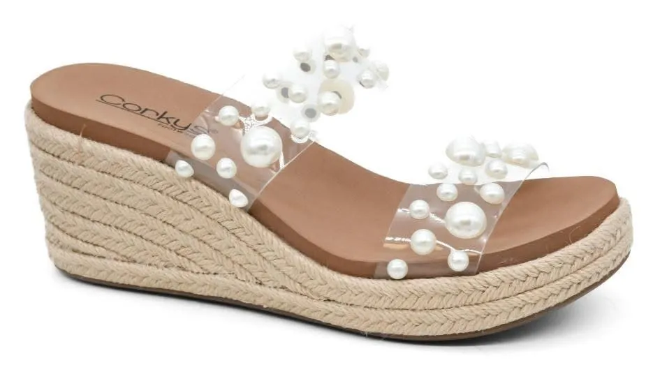 Corkys-Shes Here Pearl Wedge