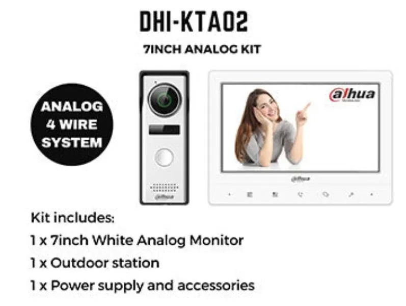 Dahua Intercom Kit 4 Wire, DHI-KTA02