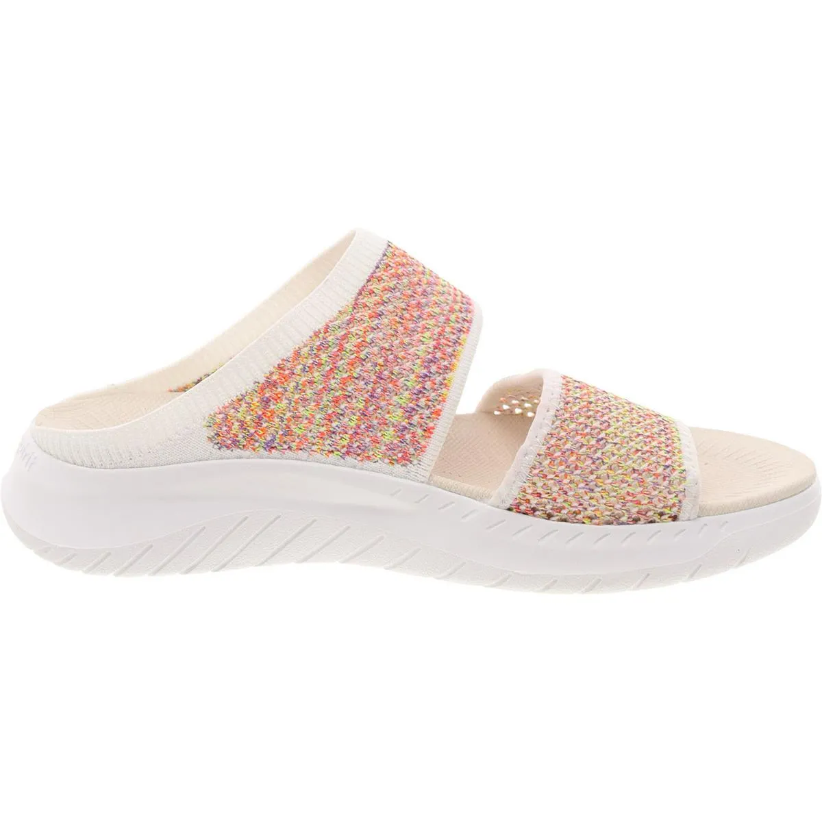 Easy Spirit Womens Davera 2 Open Toe Slip On Slide Sandals
