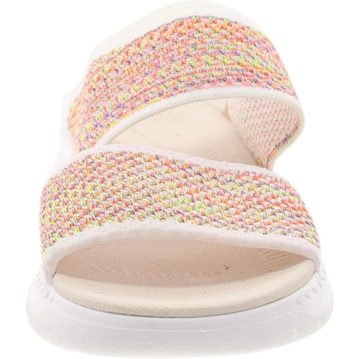 Easy Spirit Womens Davera 2 Open Toe Slip On Slide Sandals