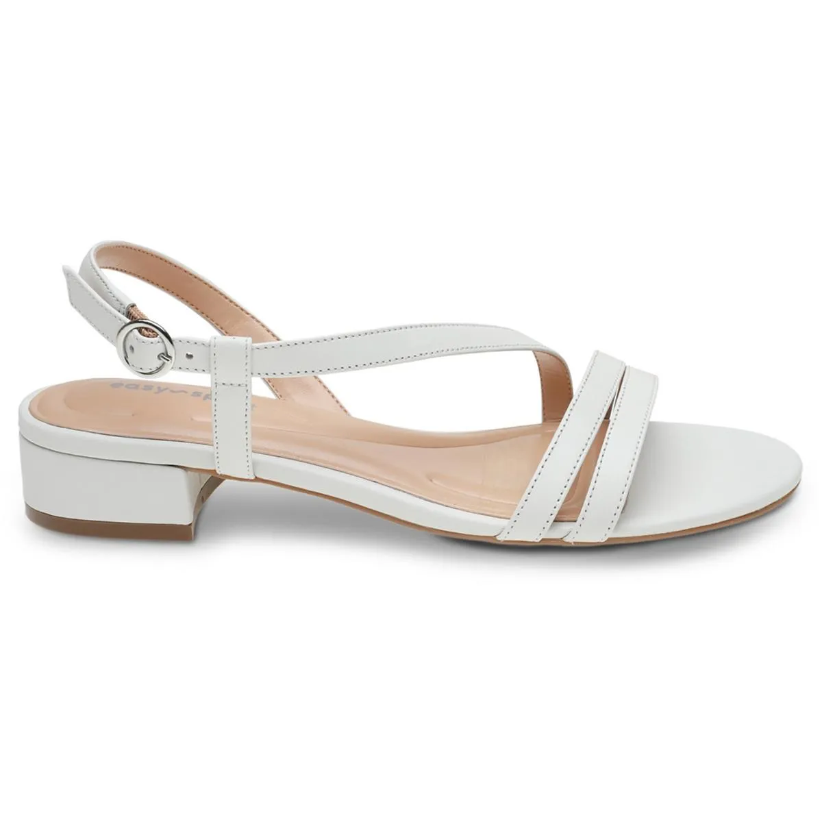 Easy Spirit Womens Glenni Leather Slip On Heels