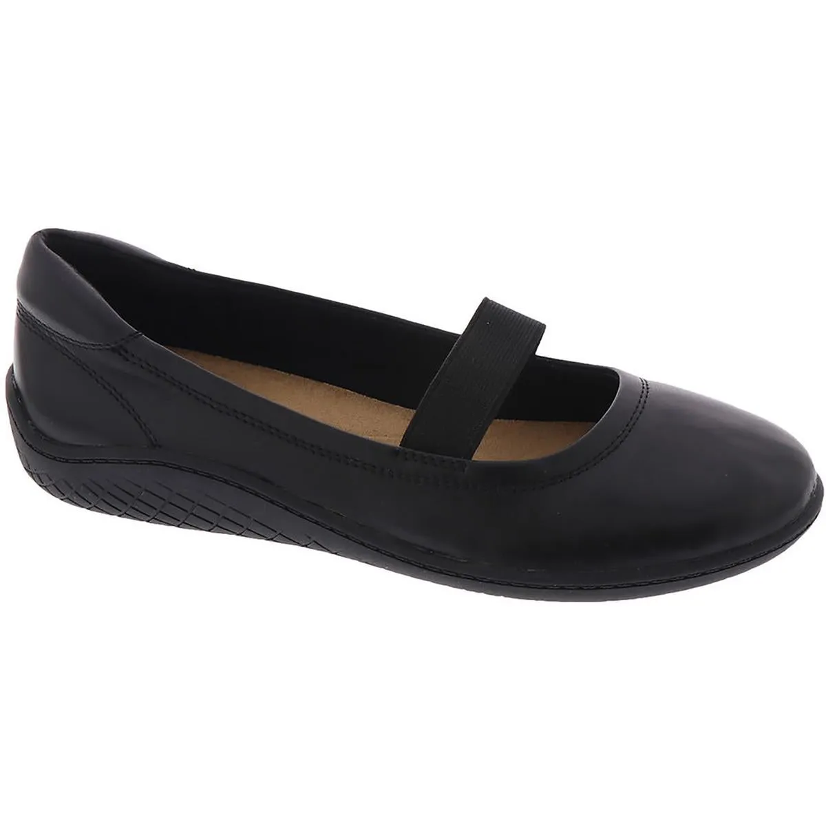 Easy Spirit Womens Golden  Leather Slip On Mary Janes