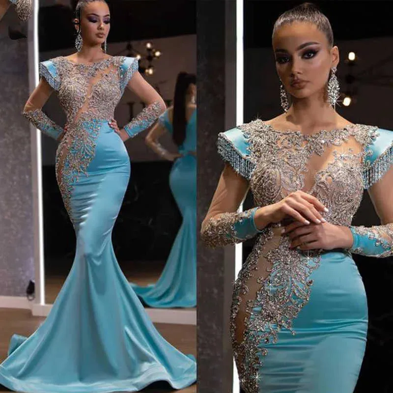 Evening banquet temperament Design Sequin party evening women fishtail dress