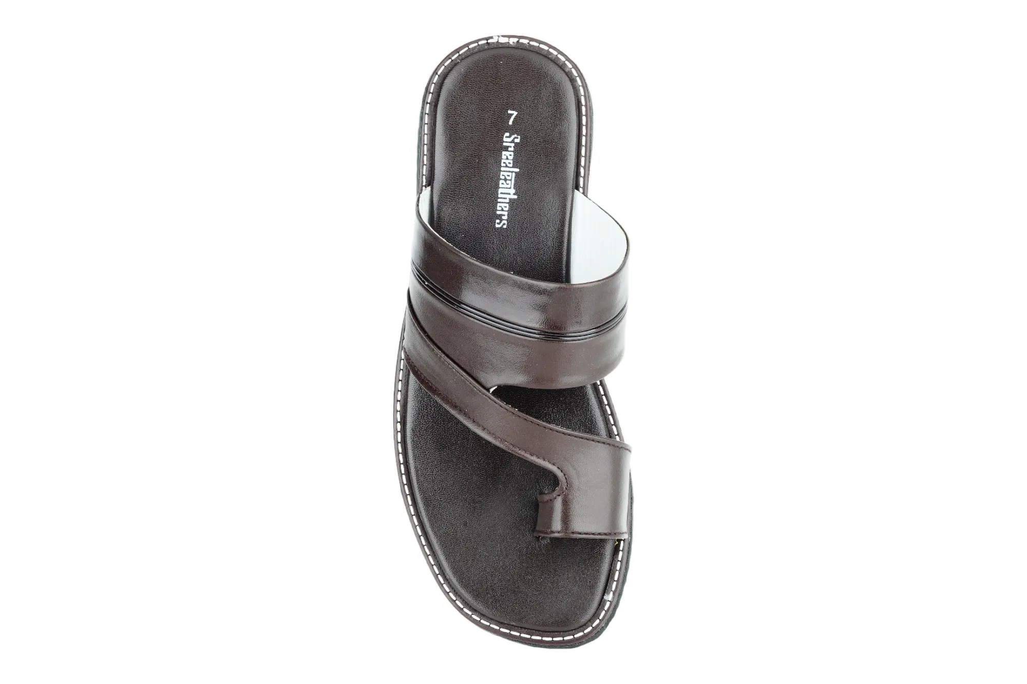 Gents leather chappal 43417