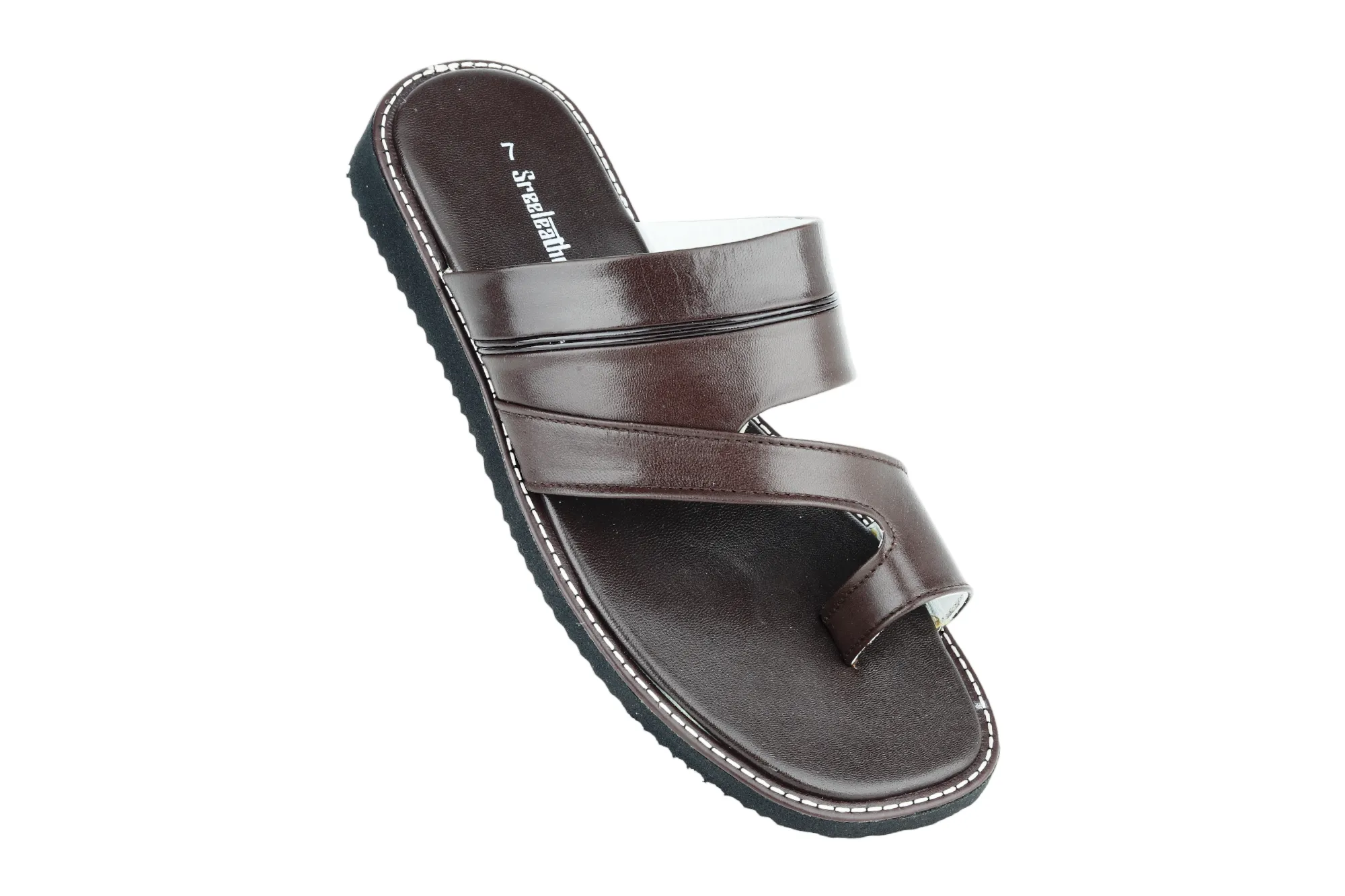 Gents leather chappal 43417