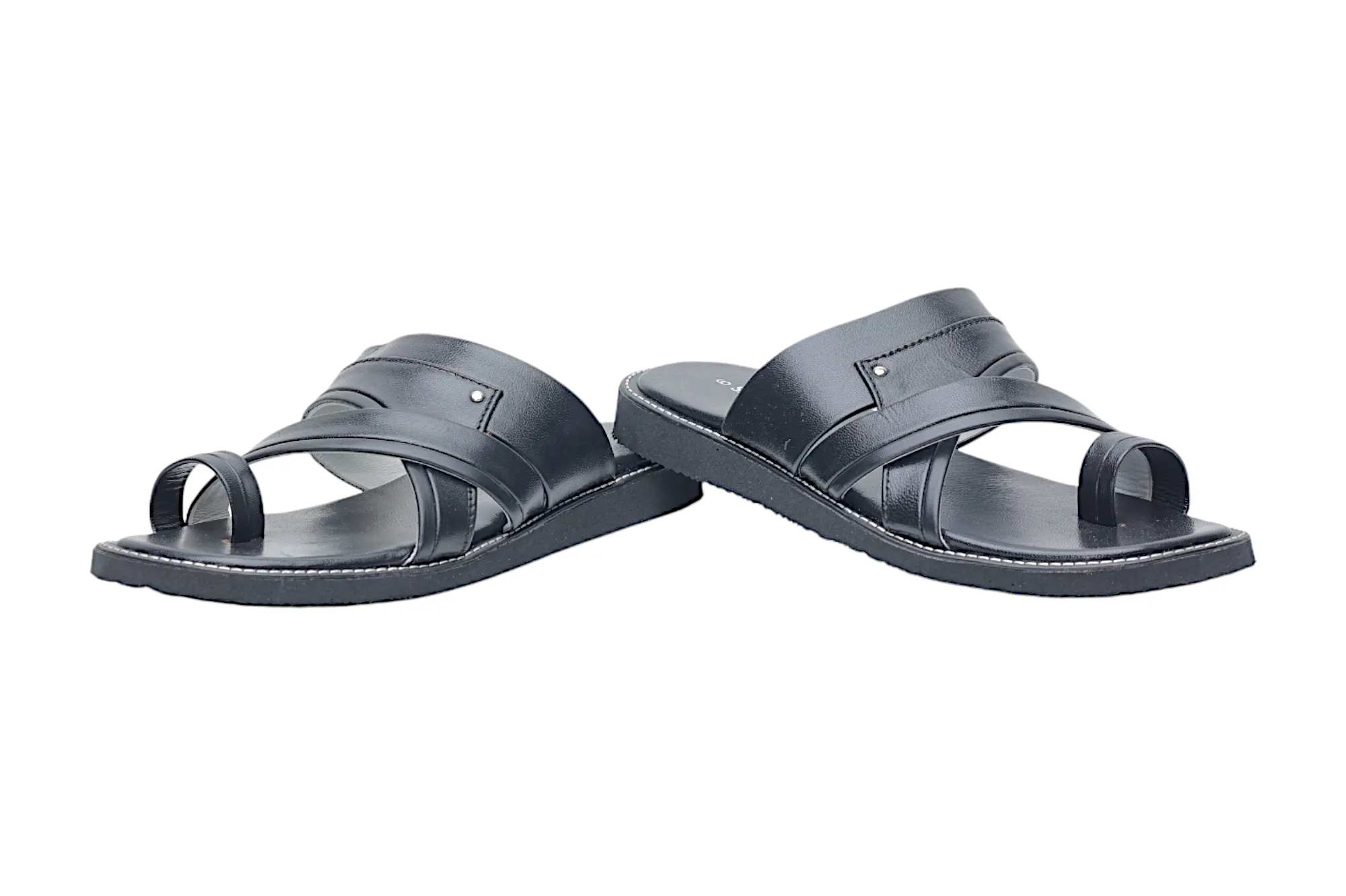 Gents leather chappal 43419