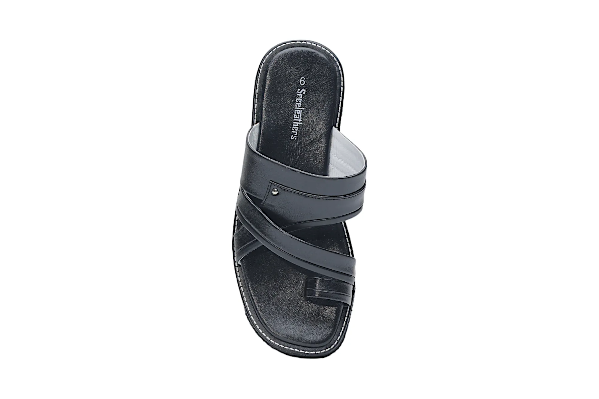 Gents leather chappal 43419