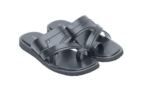Gents leather chappal 43419