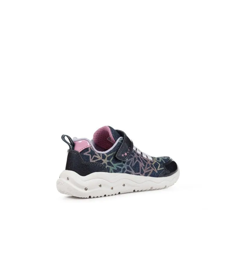 Geox Girls Navy Light Up Sparkle Runner Phyper J35GUA