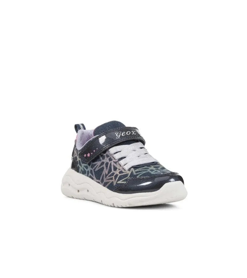 Geox Girls Navy Light Up Sparkle Runner Phyper J35GUA