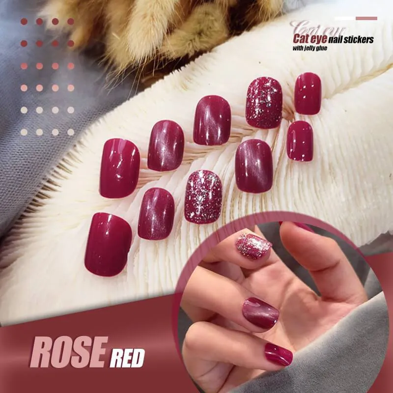 HEIER VERKAUFMysterise Katzenaugen-Nagelpflaster mit Gelee-Gummi (24 Stck)