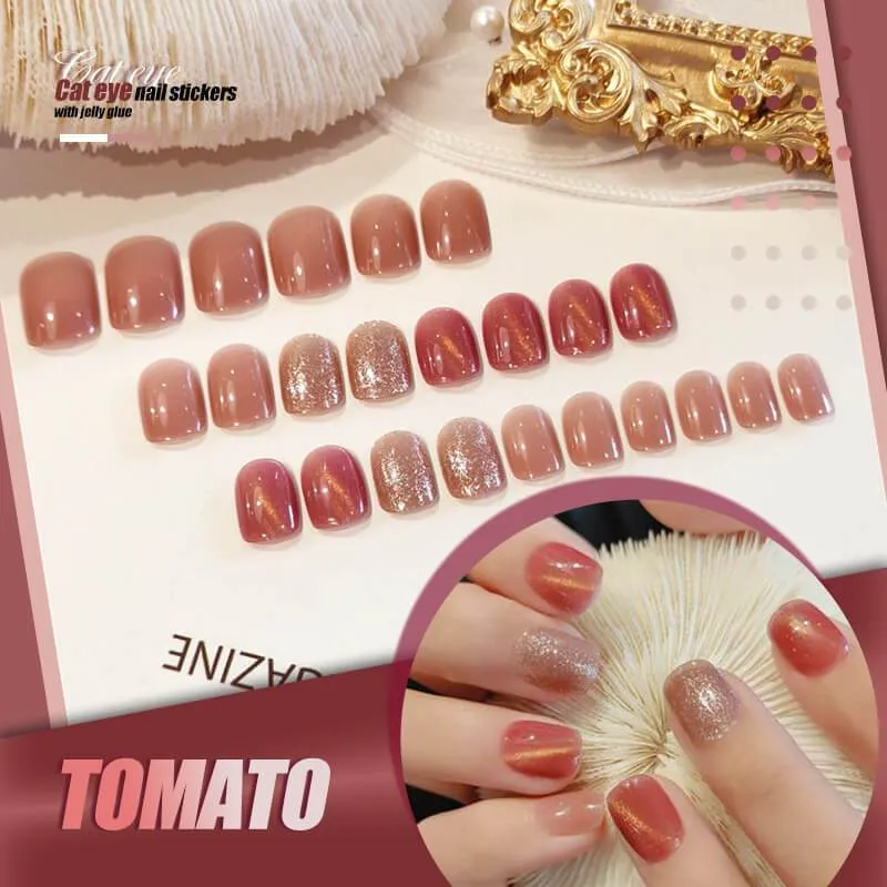 HEIER VERKAUFMysterise Katzenaugen-Nagelpflaster mit Gelee-Gummi (24 Stck)