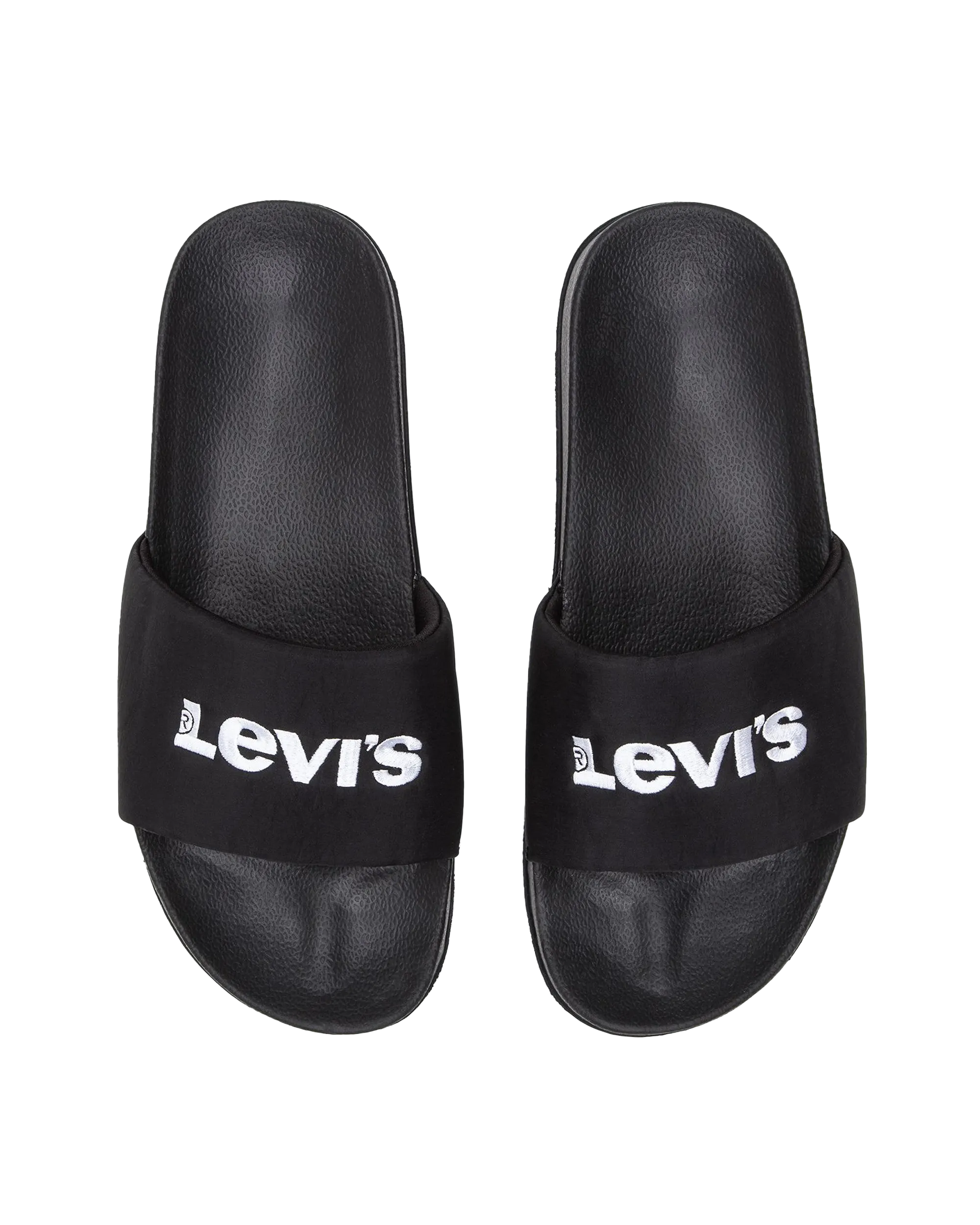 June Bold Padded Sliders in Regular Black