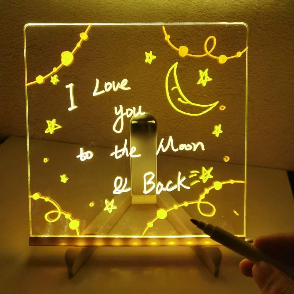Kerst Hot Products led Note BoardBuy 1 Krijg 7 kleuren pennen gratis