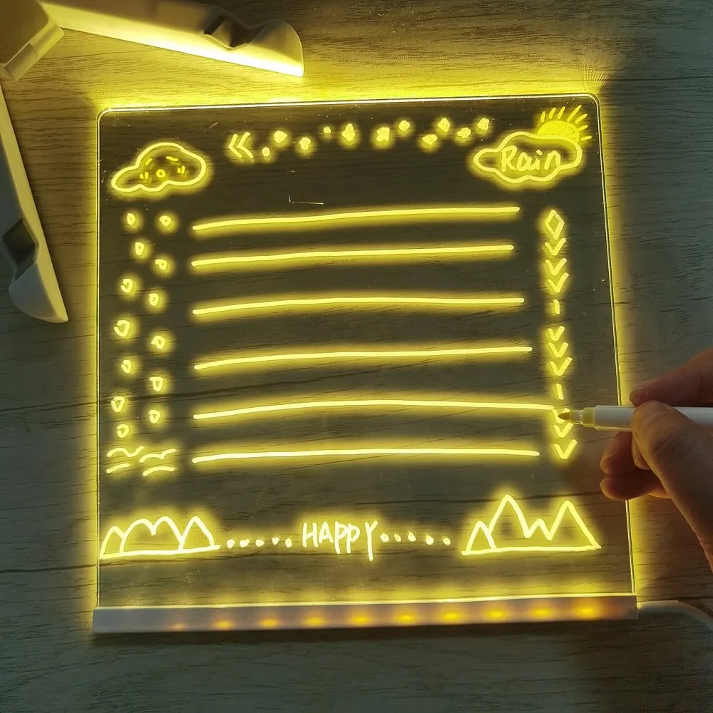 Kerst Hot Products led Note BoardBuy 1 Krijg 7 kleuren pennen gratis