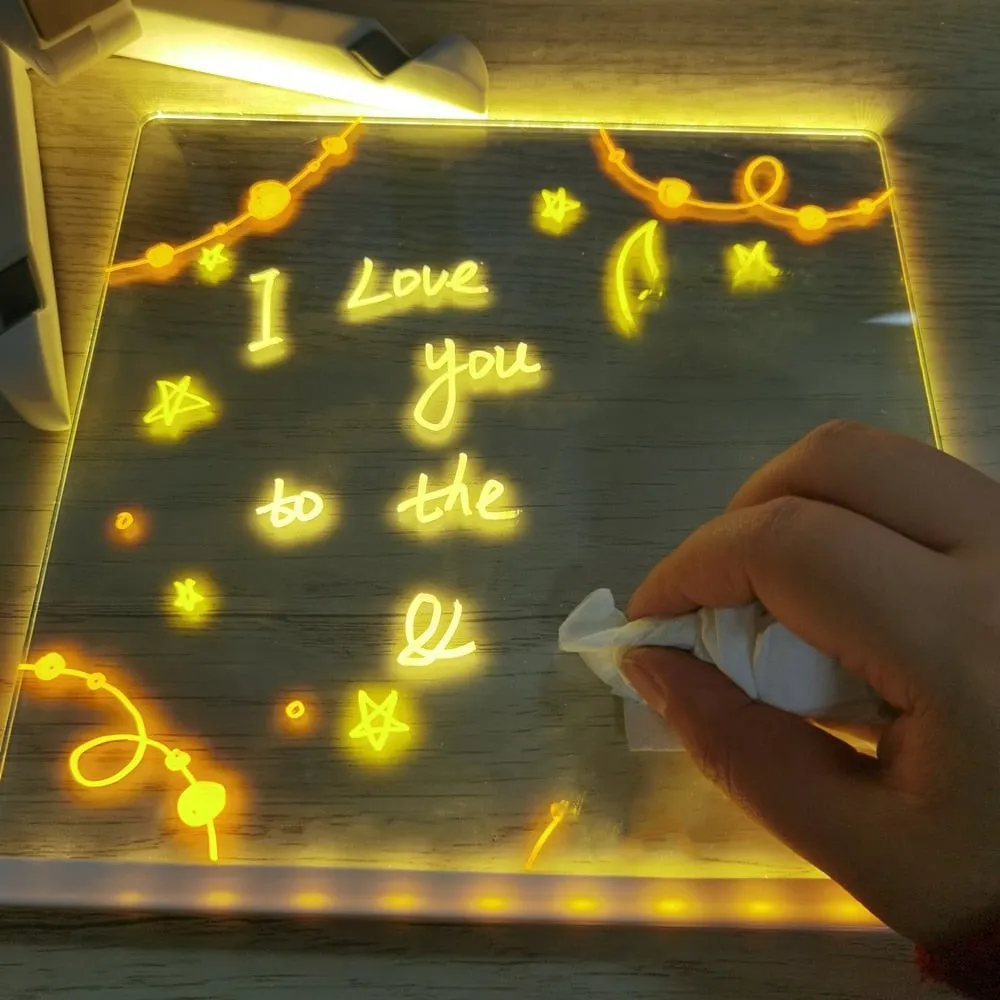 Kerst Hot Products led Note BoardBuy 1 Krijg 7 kleuren pennen gratis