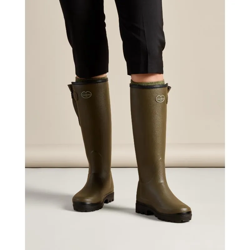 Le Chameau Ladies Vierzonord Neoprene Lined Boots - Chameau Green