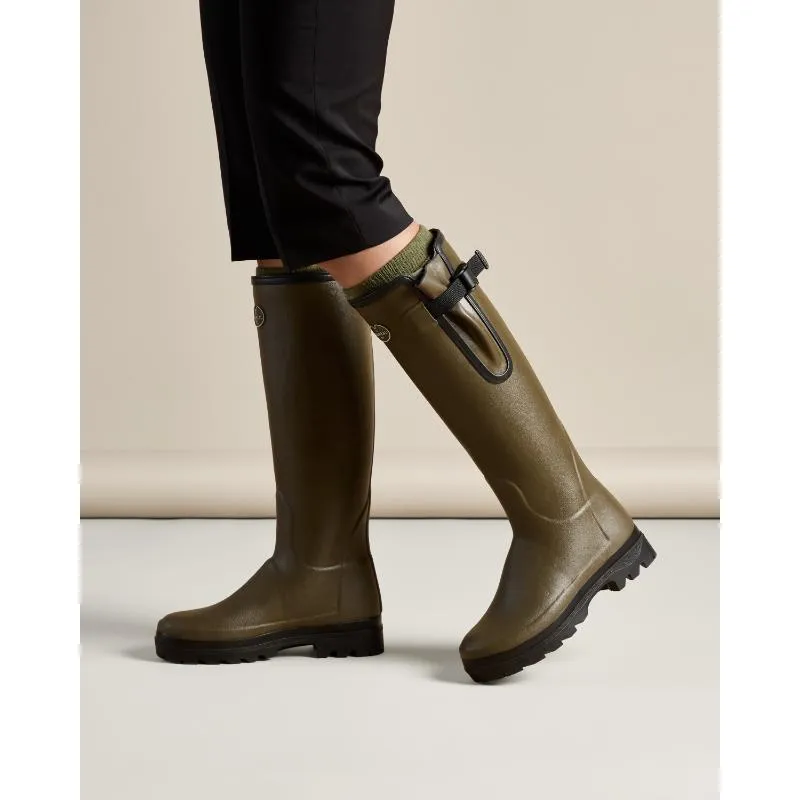 Le Chameau Ladies Vierzonord Neoprene Lined Boots - Chameau Green