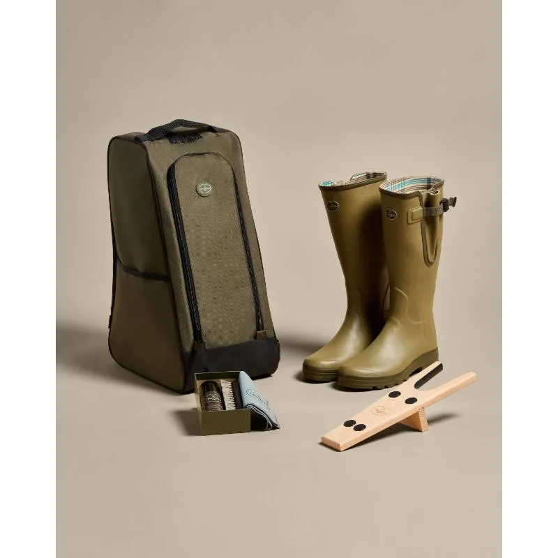 Le Chameau Mens Vierzon Jersey Lined Wellington Boots - Iconic Green