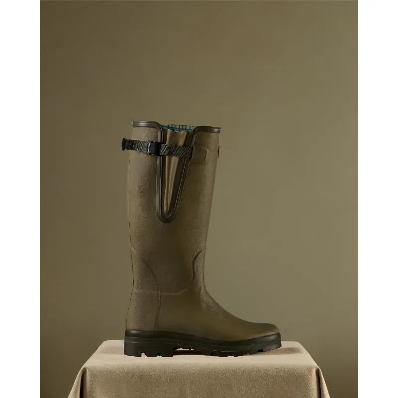 Le Chameau Mens Vierzon Jersey Lined Wellington Boots - Iconic Green