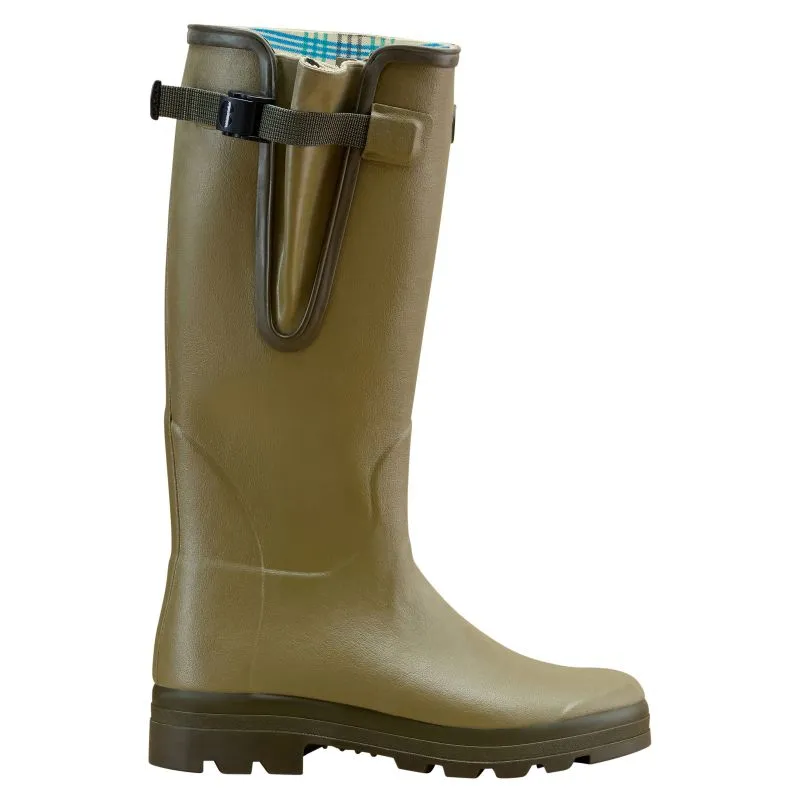 Le Chameau Mens Vierzon Jersey Lined Wellington Boots - Iconic Green