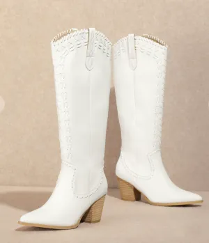 Miim White Lacey Boot