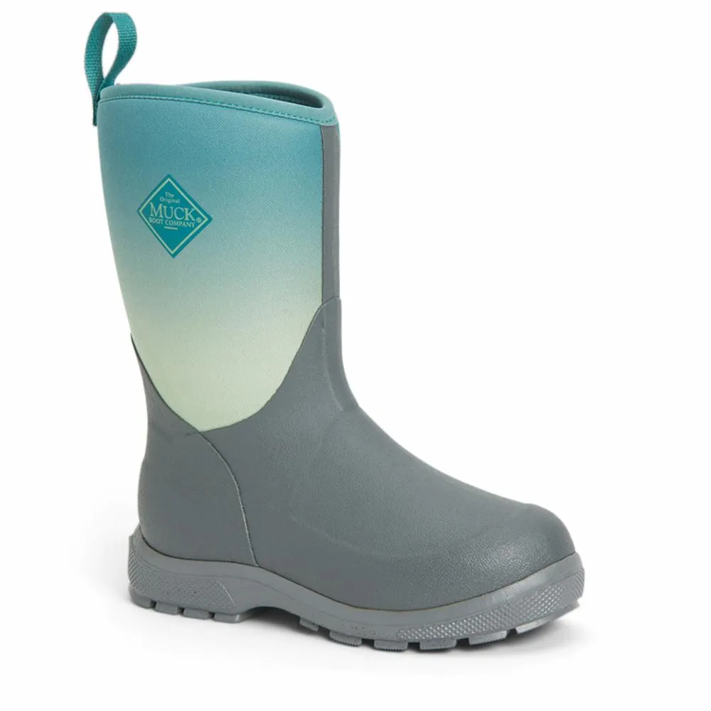 Muck Footwear Kids ELEMENT LILBIG GREY/TEALFADE