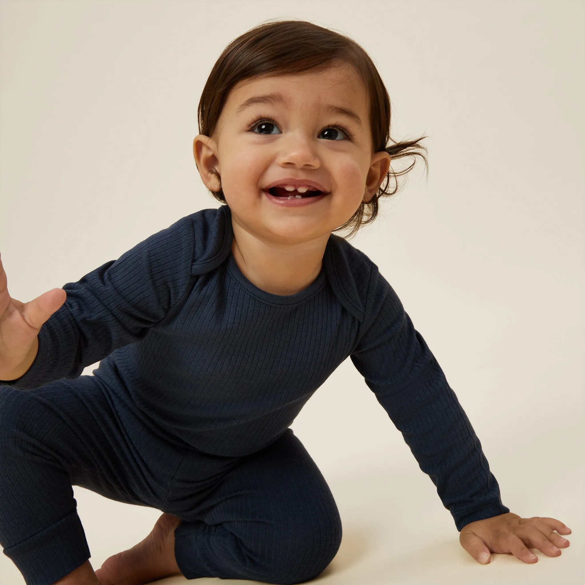 Ribbed Long Sleeve Bodysuit
