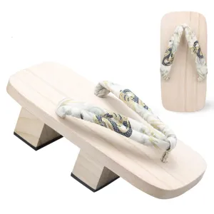 Two-Teeth Toe Wooden Sandals