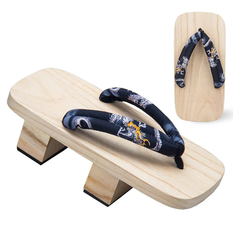Two-Teeth Toe Wooden Sandals