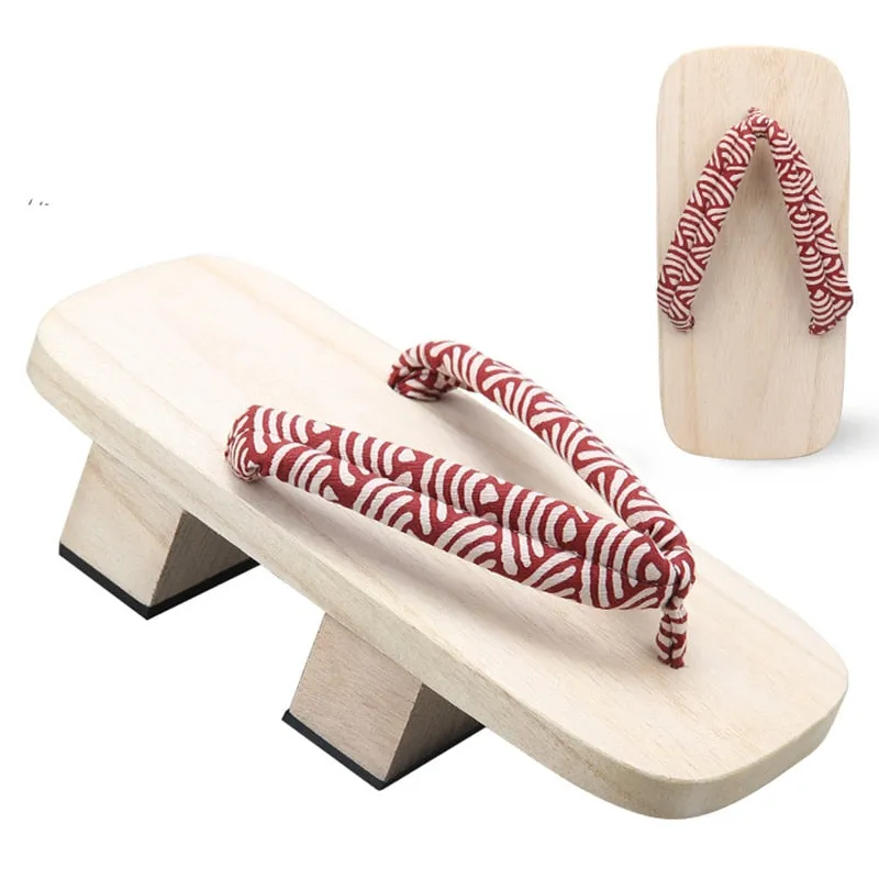 Two-Teeth Toe Wooden Sandals