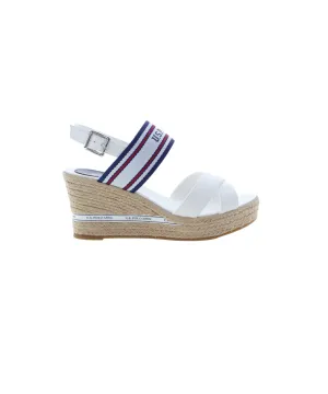 US POLO WOMENS WEDGE IN CANVAS WITH ROPE WEDGE