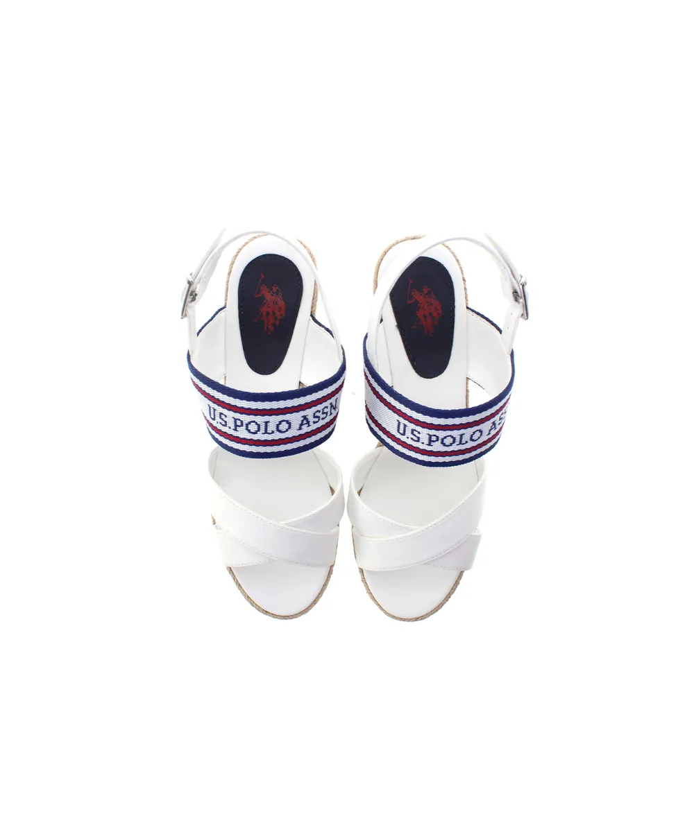 US POLO WOMENS WEDGE IN CANVAS WITH ROPE WEDGE
