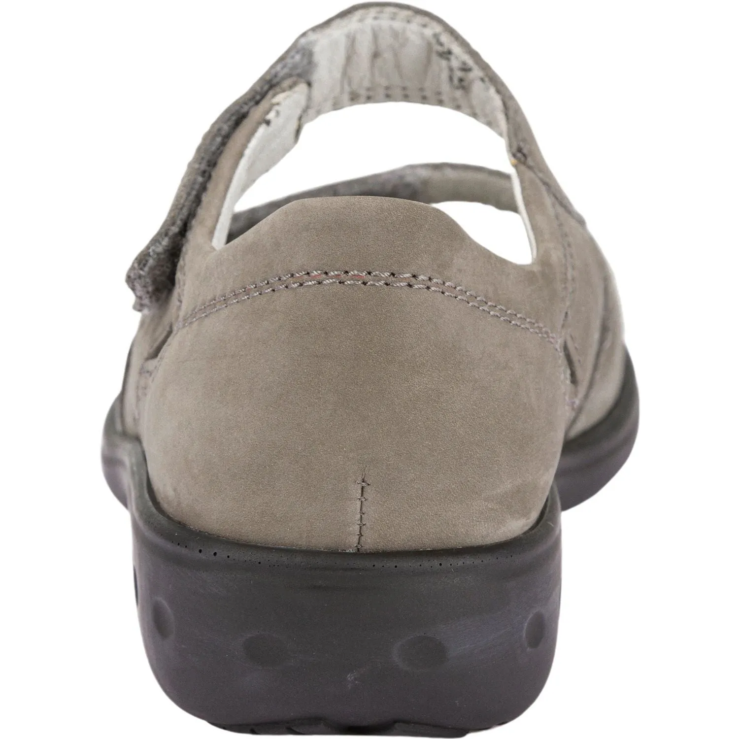 Waldlaufer 684021 191 088 Kara Ladies Stone Nubuck Arch Support Touch Fastening Sandals